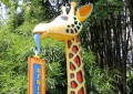 Giraffe theme park signage, made while working at EB Effects project for Orlando Florida theme park